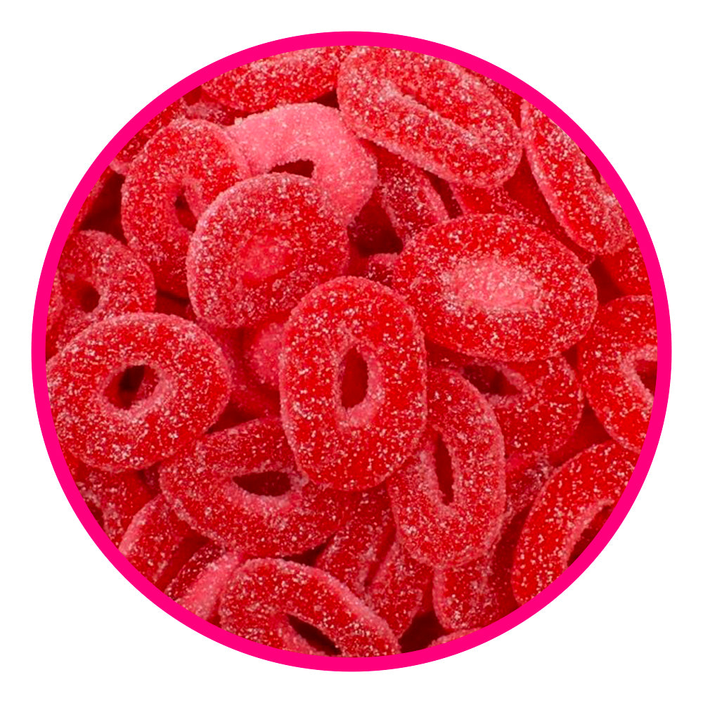 Anelli Fragola zuccherati